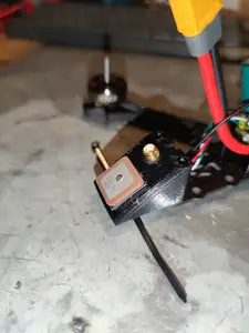 TBS Source One V5 GPS, VTX and ELRS antenna mount