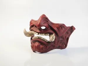 Oni Mask Japanese Demon Fantasy 3D Printable