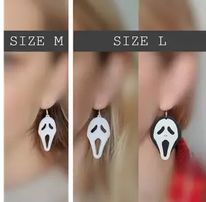 Scream earrings halloween