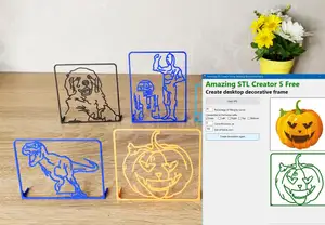 App to turn a photo into decorative frame. Amazing STL Creator 5 (Free Version)