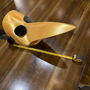 Plague Doctor Mask Elongated + Spiderweb Lenses