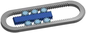 Herringbone Gear Rack Pinion Linear Rail Guide