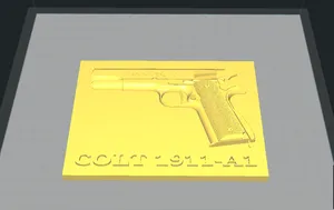 Colt 1911-A1 Plaque