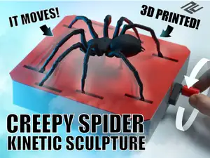 Creepy Spider Kinetic Sculpture