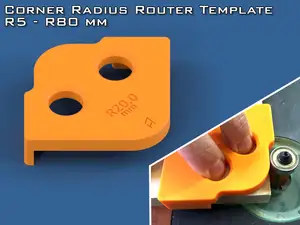Corner Radius Router Template (5-80mm)