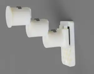 Modular Spool holder with bearings for 3D printer cabinet side wall