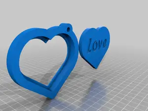 Heart shape photo holder Key chain