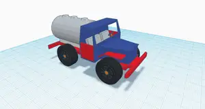 Tanker Truck designed in Tinkercad