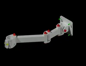 Modular 75mm VESA monitor arm