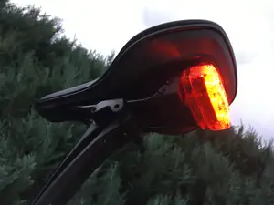 Cateye bicycle light saddle rail mount