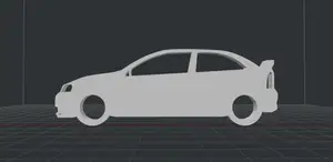 Opel/Vauxhall Astra G OPC Keychain (Side view)
