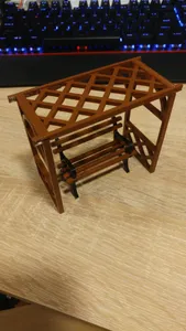 Garden pergola model for the park