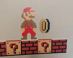 8-Bit Mario Coin Plate