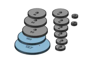 Lathe Change Gears 7x10, 7x12, minilathe