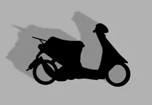 honda dio silhouette keychain