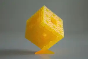 Menger Sponge (Sierpinski Cube) with stand