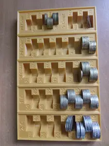 Euro coin organizer