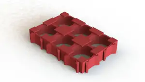 20700 2x3 3S2P Li-ion battery holder