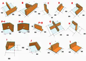 2mm Grey Cardboard connectors system // Sistema de conexion para carton gris