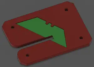 Wrapping paper cutter remix for Husky/Milwaukee utility blades
