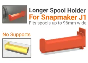 Longer Spool Holder - For Snapmaker J1