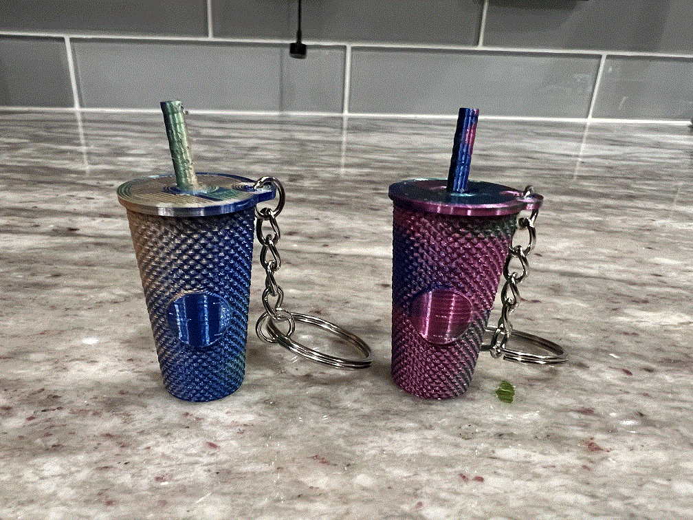 Starbucks Styled Coffee Tumbler Keychain