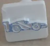 simple stamp with animal motive - racecar - to reward the little once