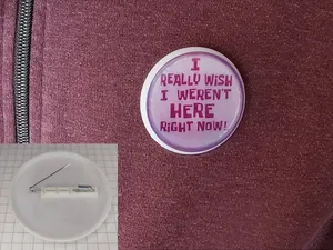 Pin-back button 50 mm (for toner transfer technique)