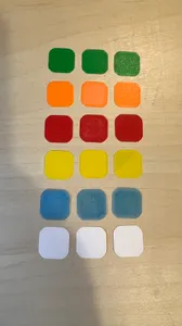 Barevné štítky na Rubikovu kostku / Colored labels for the Rubik's cube