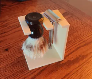 Shaving Stand for Brush and Razor.