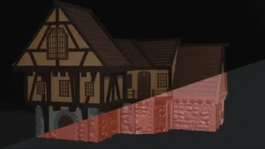 medieval house 3 story