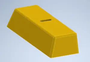 Gold bar as moneybox$