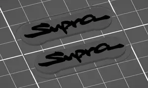 NamePlate Toyota Supra for Motorcycle Roller Chain Key Ring