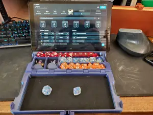 DND Dice Box / Rolling Tray / phone stand (print-in-place hinges!)