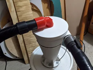 Hose adapters for Cyclone Vacuum Dust Separator.