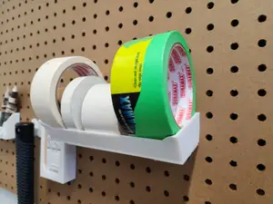 Tape peg board holder 180mm wide. For 1 by 1-inch peg board.