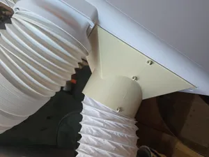 Mobile Air Conditioner Intake Funnel (for dual hose-conversion) (150 mm hoses)