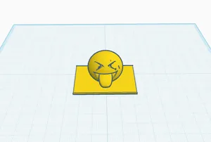 Emoji silly face