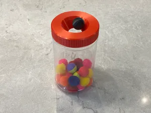 Hubelino/Duplo Marble Dexterity Toy (Montessori Style), Peanut Butter Jar Mod