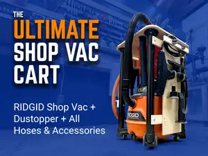 Ridgid Dustopper Shop Vac Cart Hose & Accessory Mounts