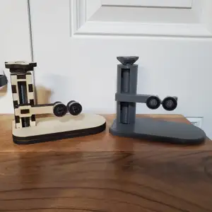 Laser Engraver Rotary Riser/Stabilizer (3D Printed or Laser Cut)