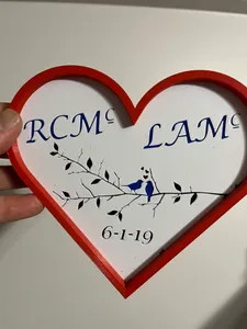 Valentine's Heart Lovebirds