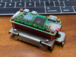 Pi Zero Metal DIN Clamp Adapter