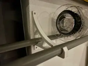 Filament spool wall mount for 32mm PVC (plumbing) pipes
