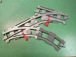 Switch for Duplo model railroad
