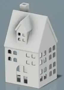 Middle house with tea light holder