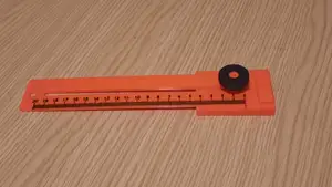 Marking ruler for marking distances from edges