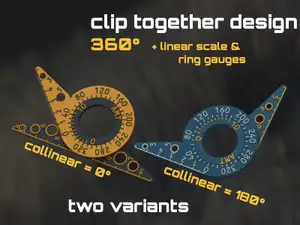 Vernier bevel protractor - Goniometer | Rapporteur | Winkelmesser