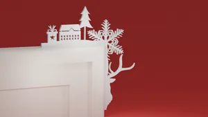 Christmas Door Trim Corner 07 (Christmas ornament)