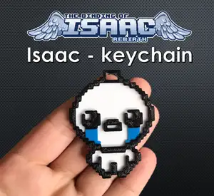 Isaac keychain - Character from The binding of Isaac